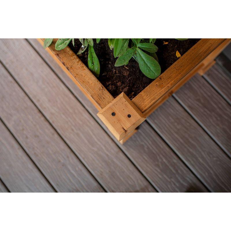 Rosewood 46.75'' H x 38.13'' Wood Planter with Trellis