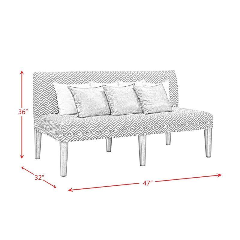 Hayward Upholstered Dining Settee Gray - Picket House Furnishings