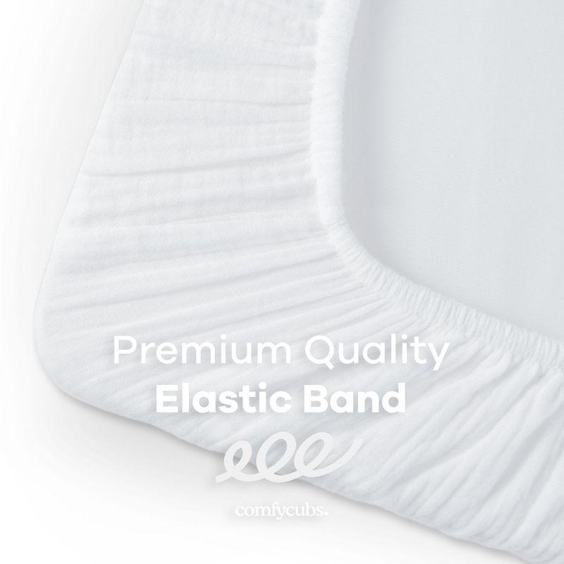 Comfy Cubs Fiited Sheets Cotton Blend Fitted Bassinet Sheet