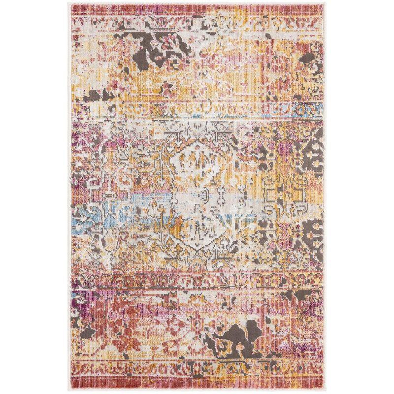 Unique Loom Deepa Collection Area Rug - Arte (2'  x 3' Rectangle Multi/Ivory)