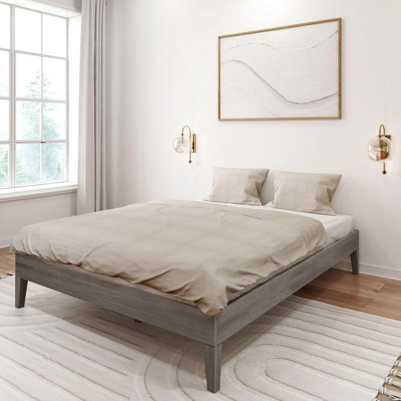 Plank+Beam Queen-Size Platform Bed, Driftwood