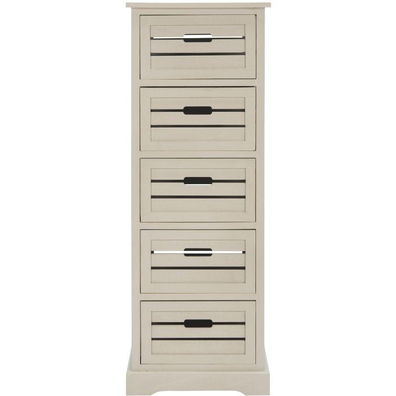 Samara 5 Drawer Cabinet - AMH5714 - Vintage Grey - Safavieh Couture