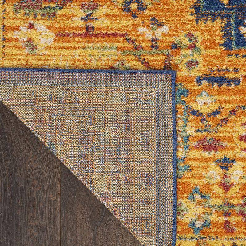 Nourison Allur Bohemian Indoor Rug Orange Multicolor 2'3" x 7'6"