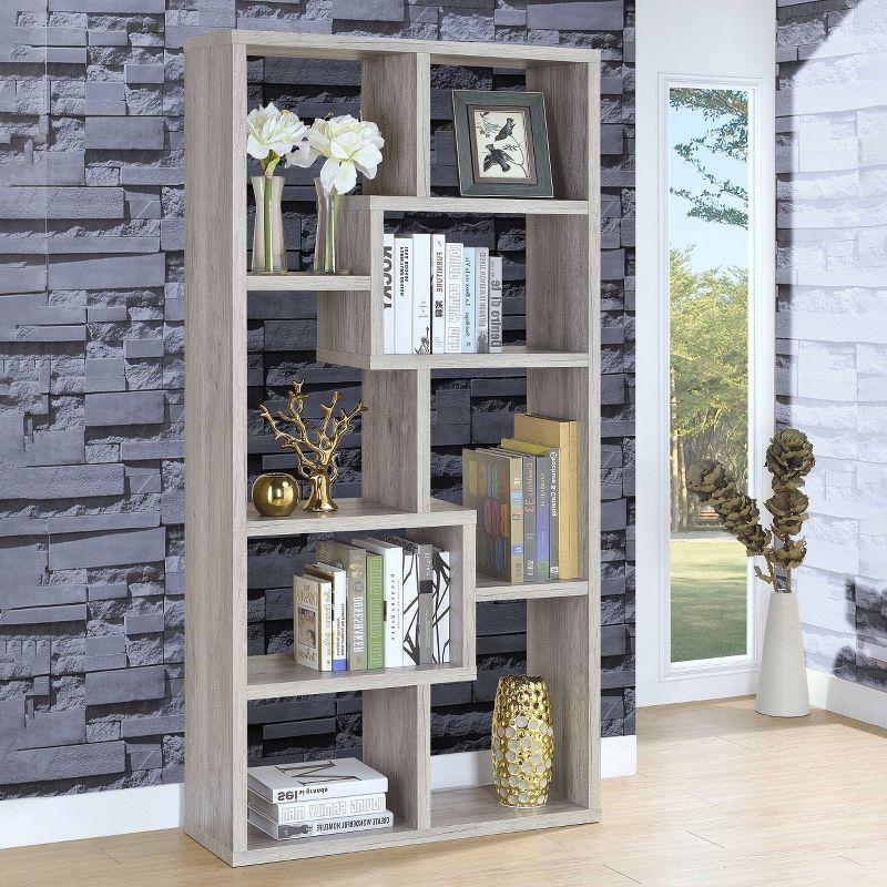 70.75" Theo 8 Shelf Bookcase - Coaster