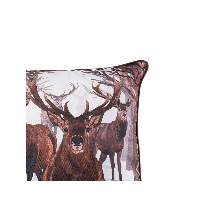 C&F Home 18" x 18" Deer Descending Christmas Holiday Throw Pillow