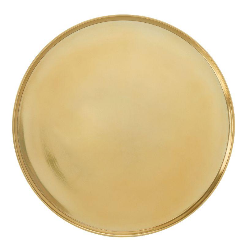 Corvus Round Side Table - FOX5519A - Antique Brass - Safavieh Couture