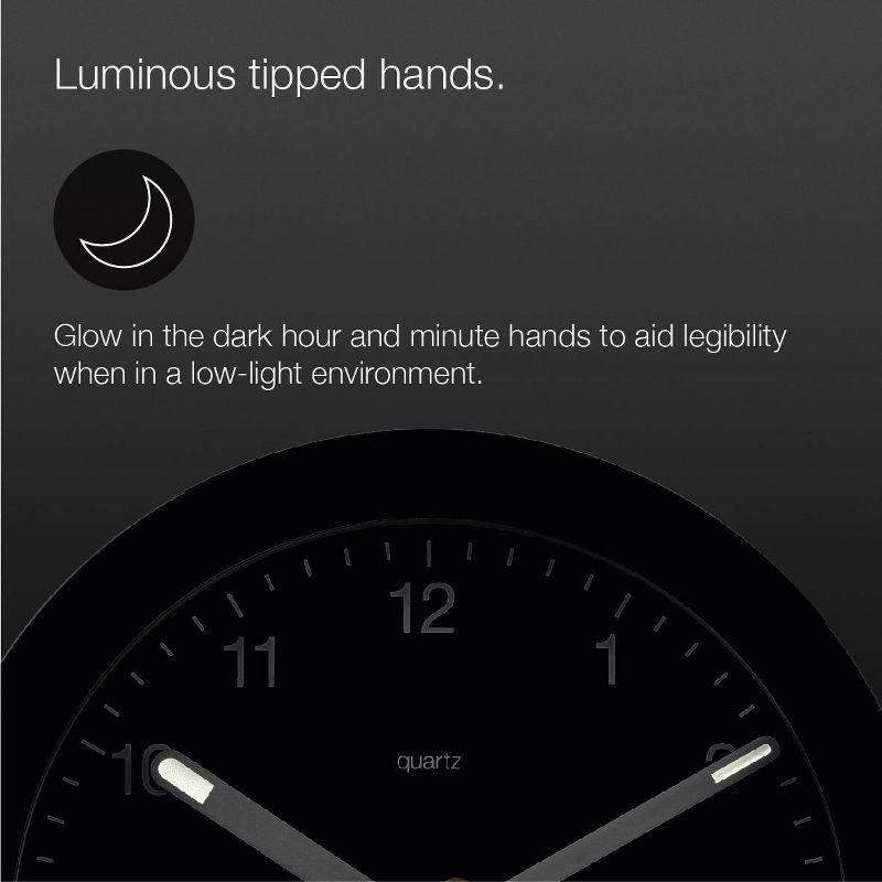 Braun Numerical Quartz Movement / Crystal Tabletop Clock with Alarm