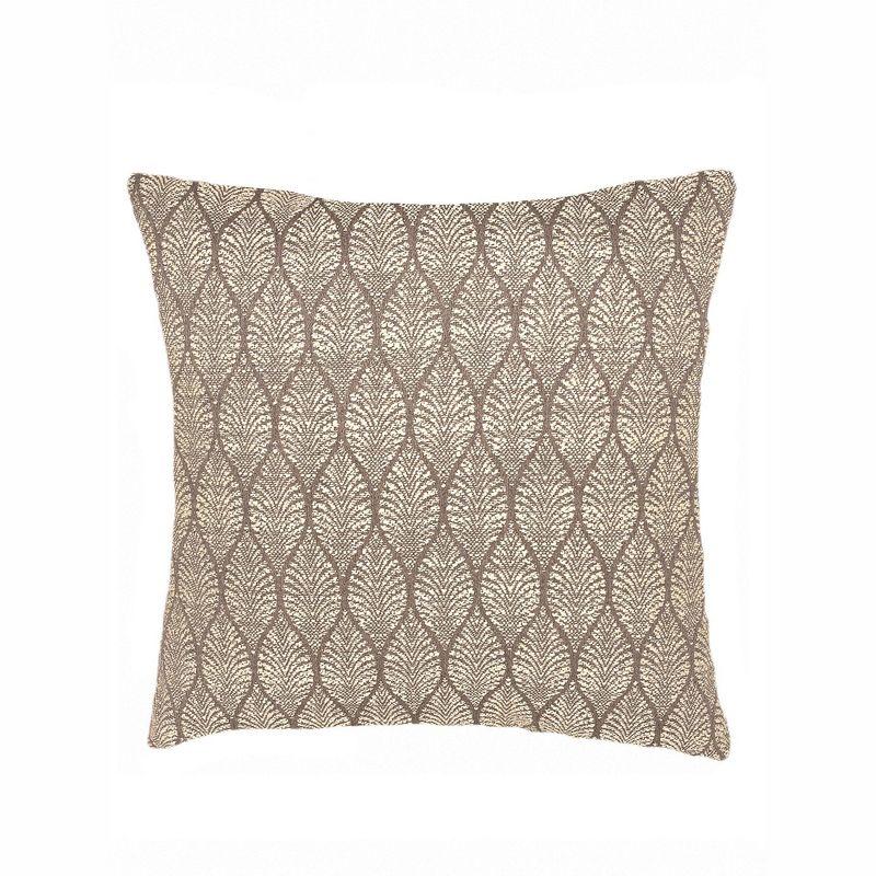 Summer Flora Mocha Indoor Outdoor Pillow 14x20