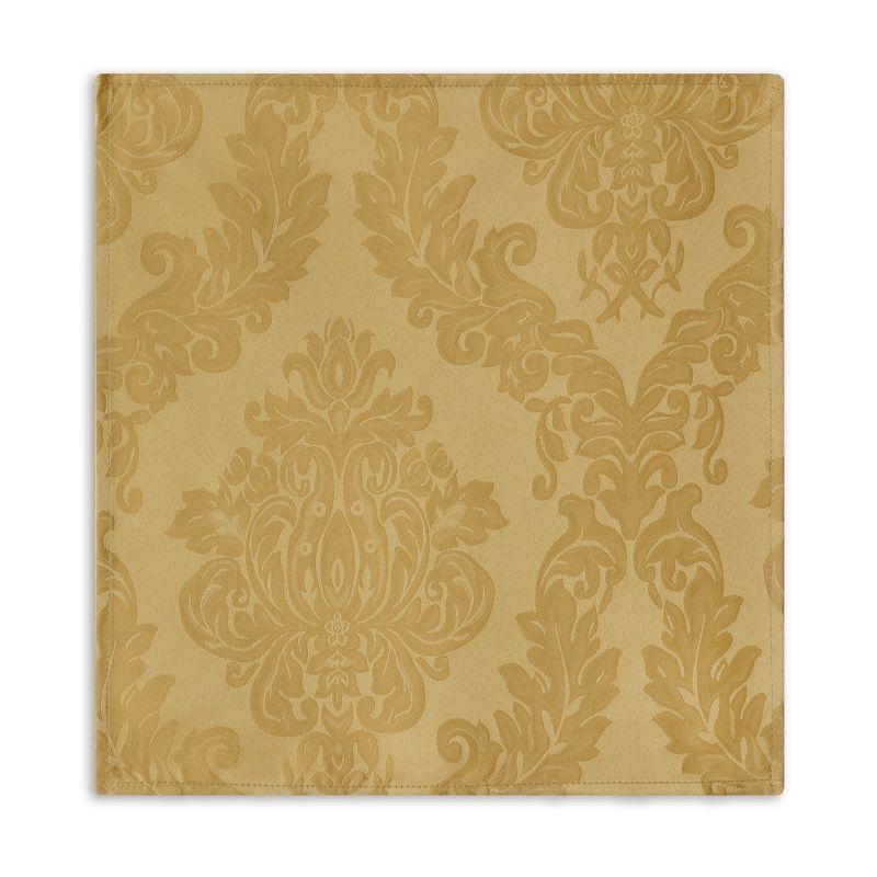 Elrene Barcelona Damask Stain Resistant Napkin Set of 4 - 17" x 17" - Elrene Home Fashions