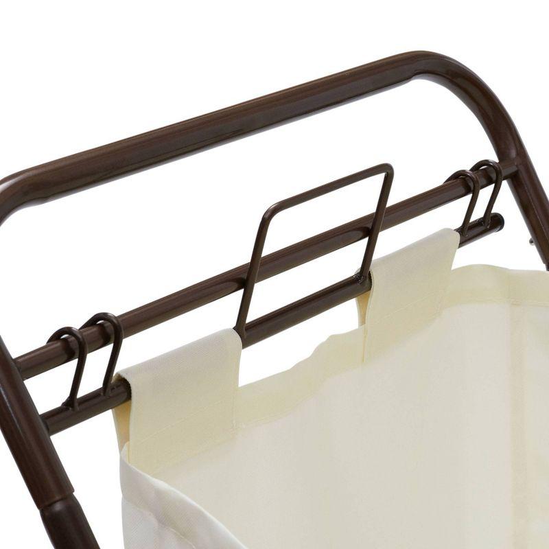 Household Essentials Rolling Laundry Hamper with Handles