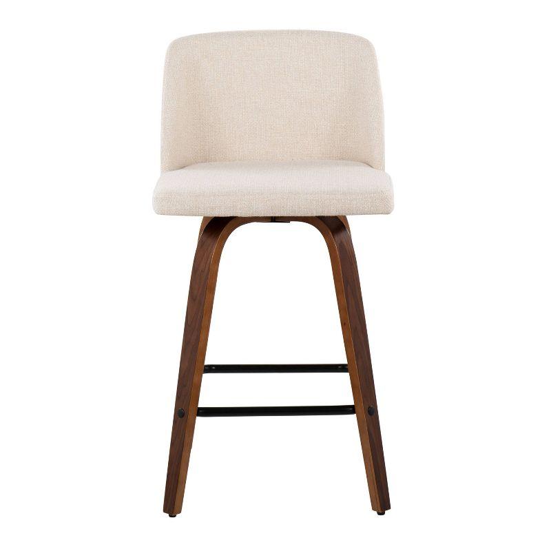 Set of 2 Toriano Upholstered Counter Height Barstools - Lumisource