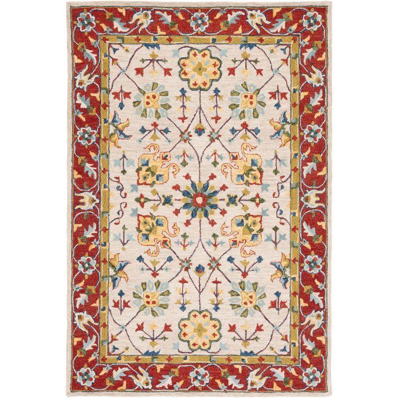 Micro-Loop MLP386 Hand Tufted Indoor Area Rug - Beige/Rust - 8'x10' - Safavieh