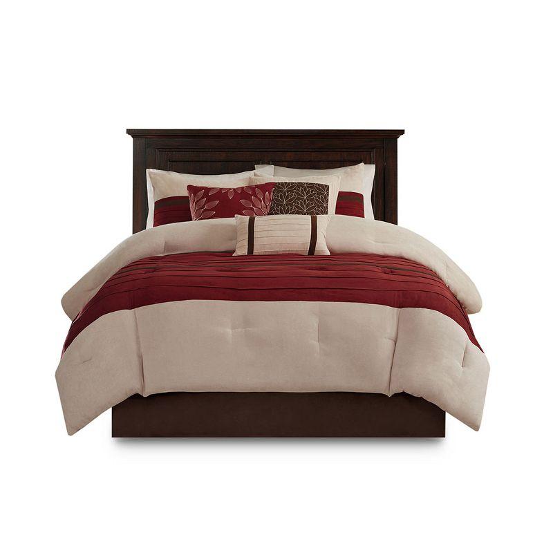 Madison Park Palmer Microsuede 7 Piece Comforter Set
