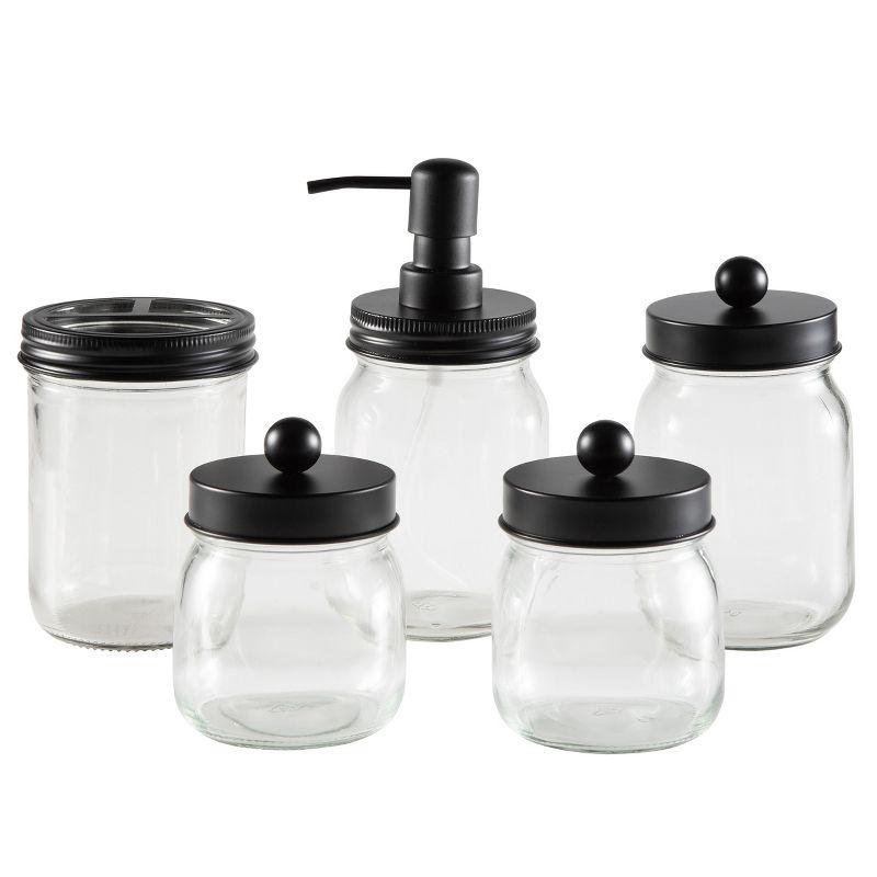 Home-Complete 5-Pc Bathroom Accessories Set