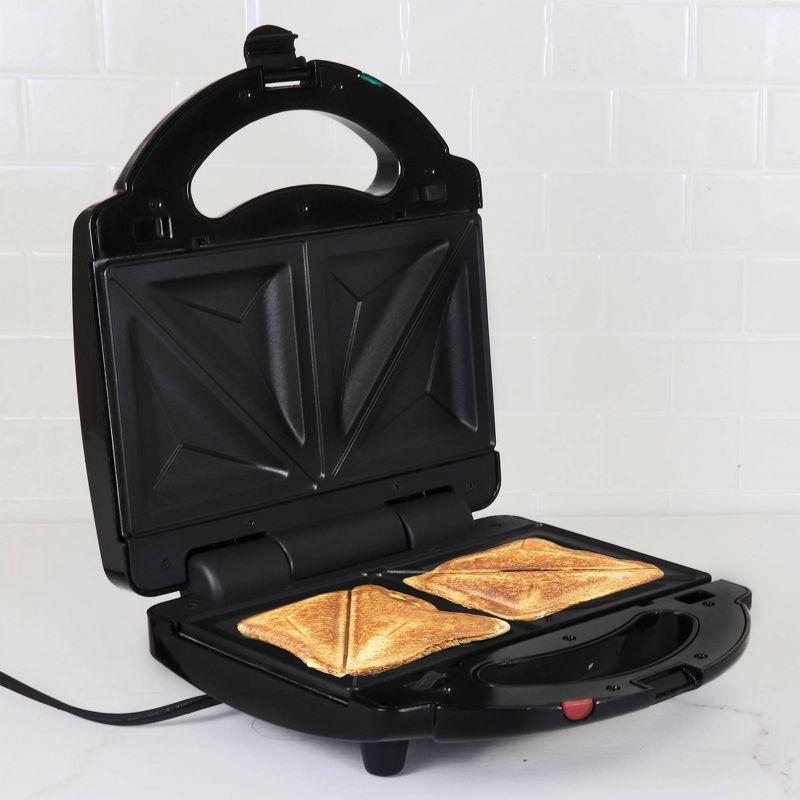 Total Chef Total Chef Electric Griddle Waffle Maker Sandwich Press Open