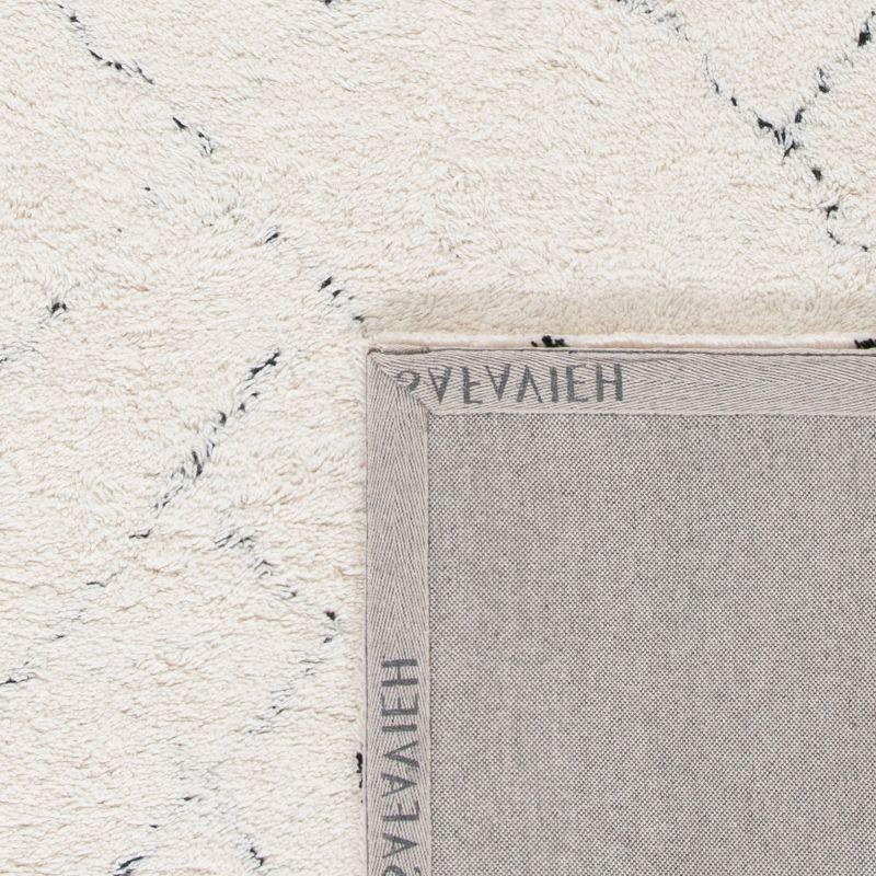 Casablanca CSB914 Hand Tufted Area Rug - Ivory/Black - 8'x10' - Safavieh.