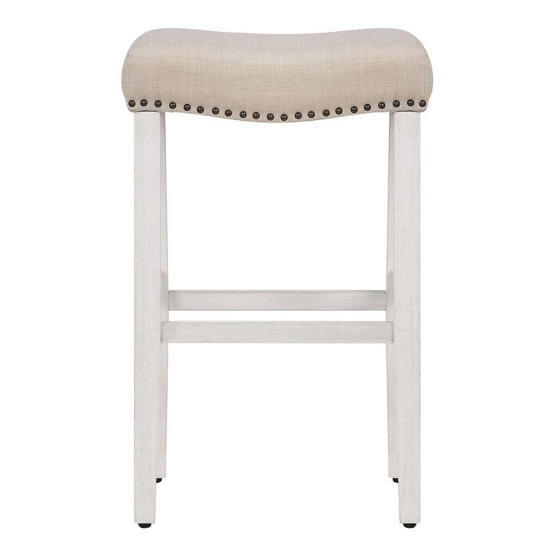 WestinTrends 29" Upholstered Saddle Seat Bar Stool (Set of 2)