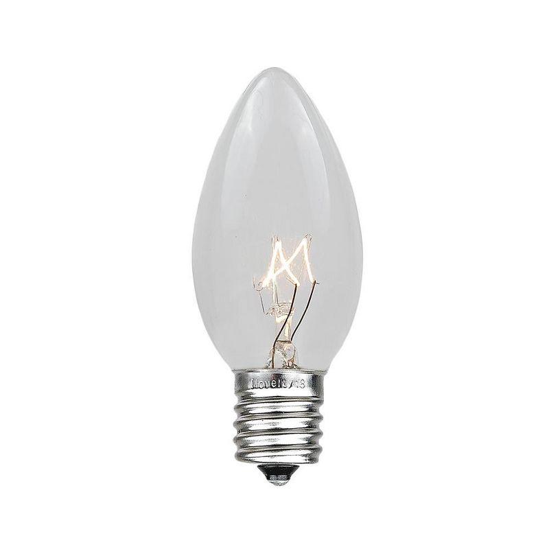 Novelty Lights Twinkle 7 Watt C9 E17/Intermediate Incandescent Bulb (Set of 25) C9-7T-CL