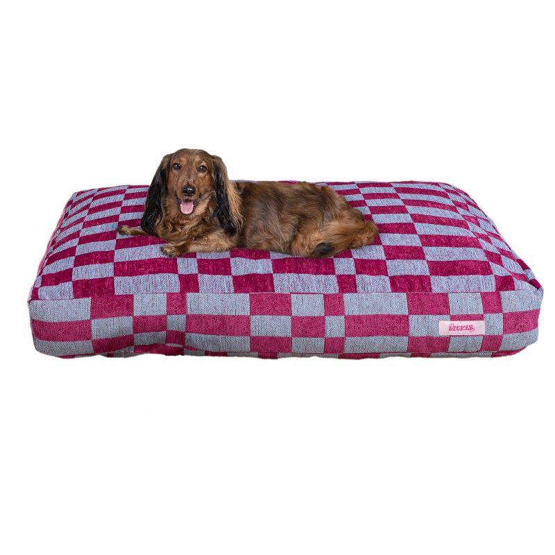Mabel Designer Modern Ultra Soft Reversible Plush Rectangular Pet Bed with Washable Cover