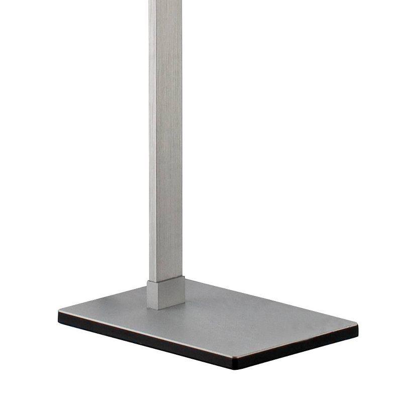 Bentley LED Task Floor Lamp 61" Tall Adjustable Silver Aluminum