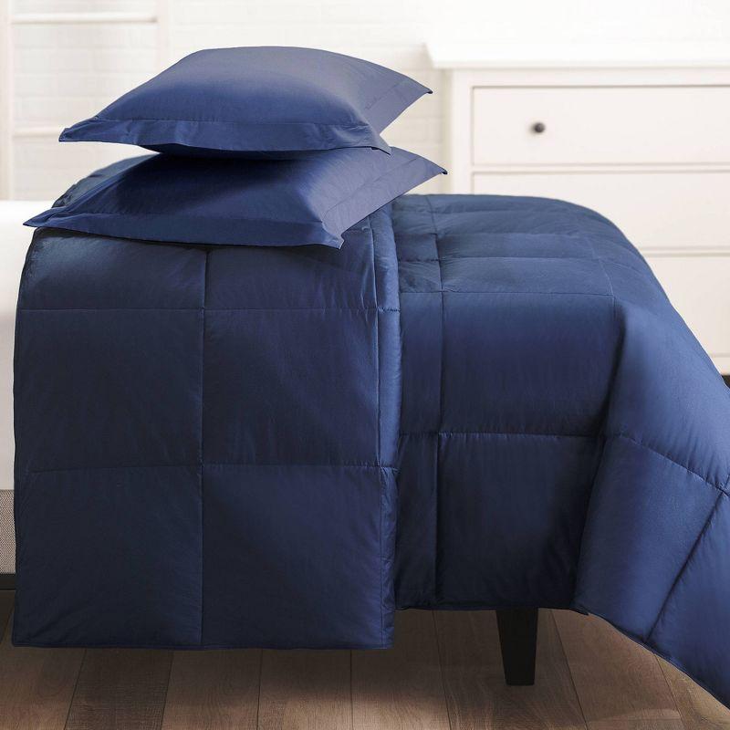 Cotton Twill Down Comforter - Allied Home