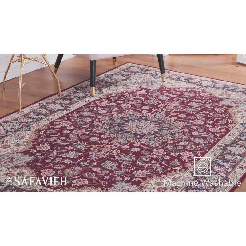 Tucson Red Synthetic 36" Hand-Knotted Easy Care Area Rug