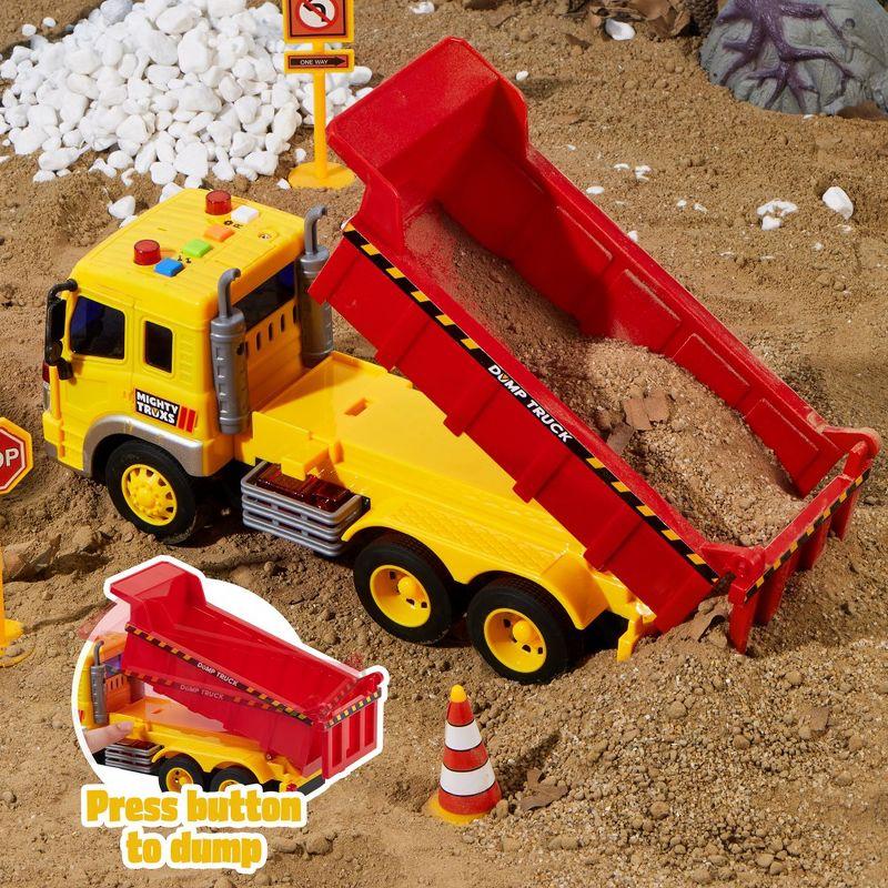Joyfy Construction Toys for Boys Kids Toddlers, Excavator, Dump Truck and Loader Toy Trucks Construction Truck Toys Christmas Birthday Gifts for Boys