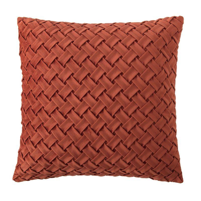 Chanasya Chanasya Lattice Textured Velvet Decorative Throw Pillow Cover (Set of 2)