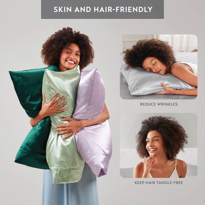 Madison Park Essentials Satin Luxury 2PC Pillowcases (Set of 2)