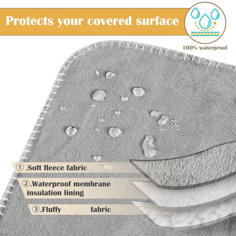 Kritter Planet Waterproof Blanket for Dogs, Washable Furniture Protector, Reversible High Pile Fleece Couch Cover