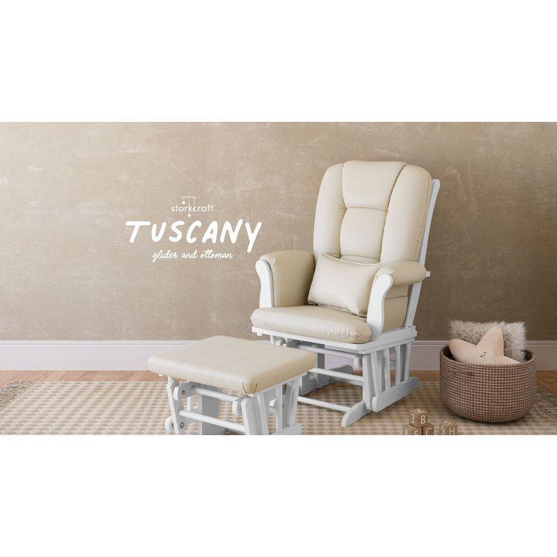 Tuscany Glider with Nursery Chair & Ottoman Set