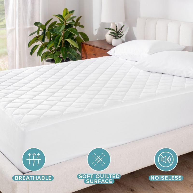 Bare Home Waterproof Quilted Mattress Pad