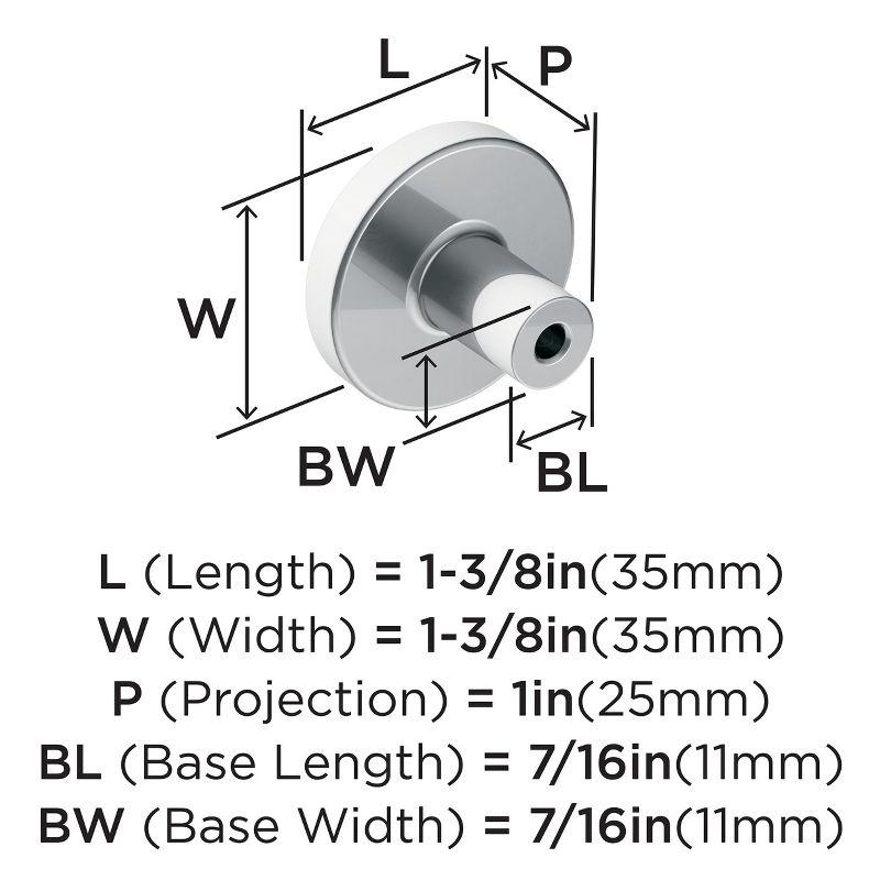 Amerock Versa Cabinet or Furniture Knob, 1-3/8 inch (35mm) Diameter