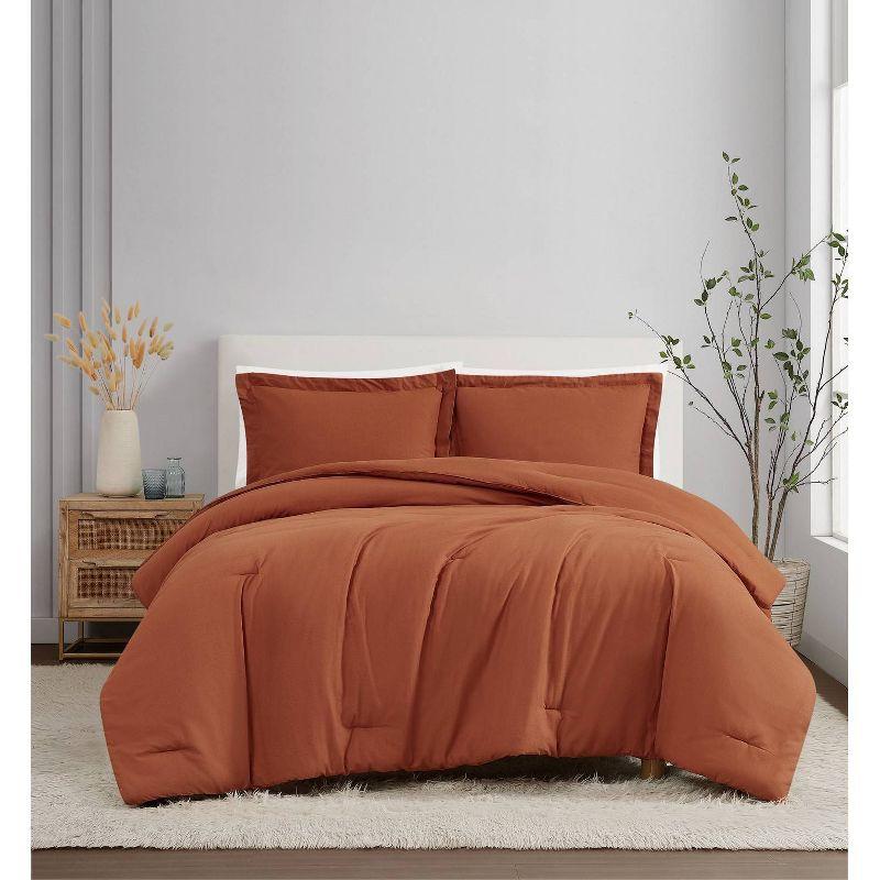 Brooklyn Loom Solid 100% Linen 3-Piece Comforter Set