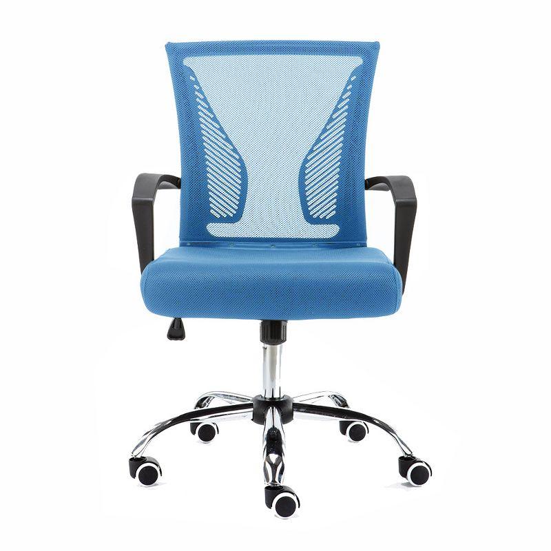 Modern Home Zuna Mid-Back Office Chair - Black/Blue