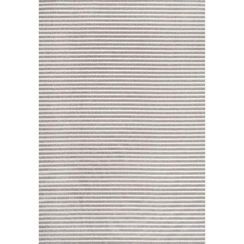 JONATHAN Y Aarhus High-Low Minimalist Scandi Striped Indoor/Outdoor Area Rug