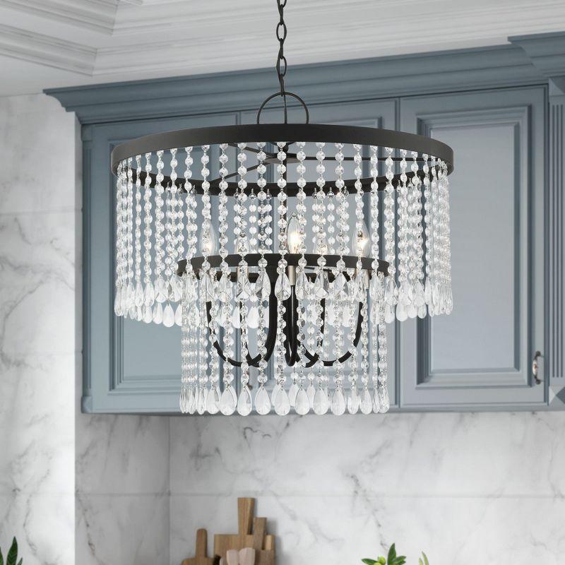 Livex Lighting Elizabeth 5 - Light Pendant in  Black