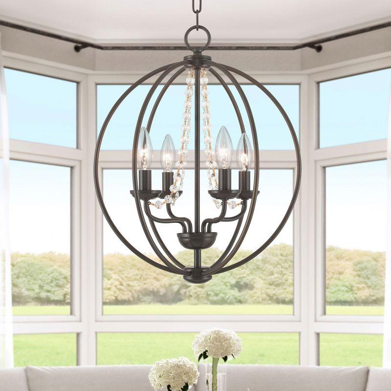Livex Lighting Arabella 4 - Light Chandelier in  English Bronze
