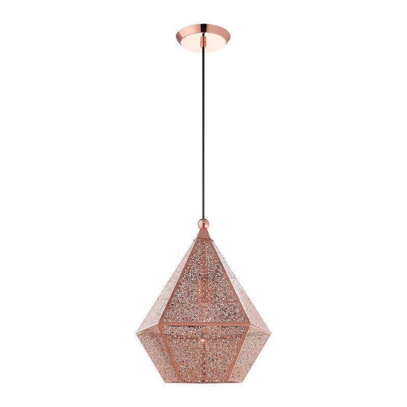 Livex Lighting Aberdeen 1 - Light Pendant in  Rose Gold