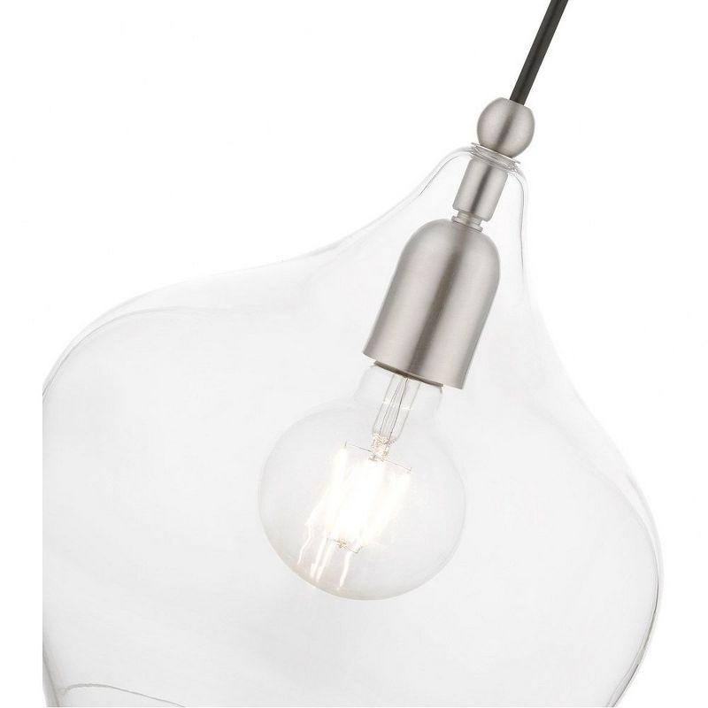 Livex Lighting Aldrich 1 - Light Pendant in  Brushed Nickel