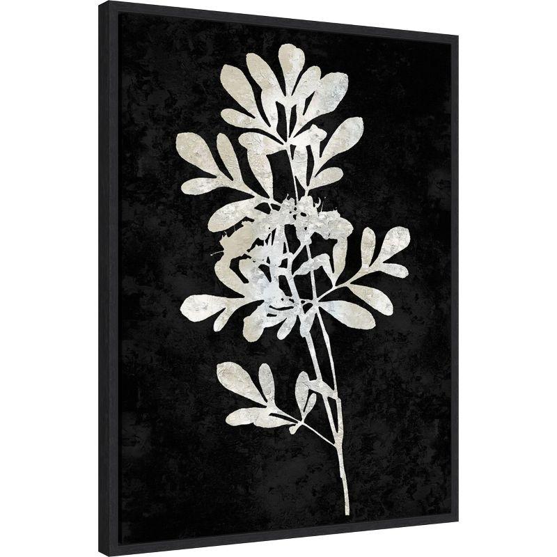 Amanti Art Plant Life White on Black II by Danielle Carson Canvas Wall Art Print Framed 23 x 30-in.