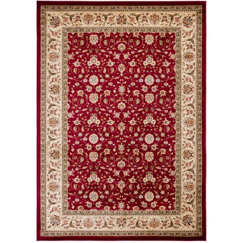 Lyndhurst LNH312 Power Loomed Area Rug - Red/Ivory - 11'x15' - Safavieh
