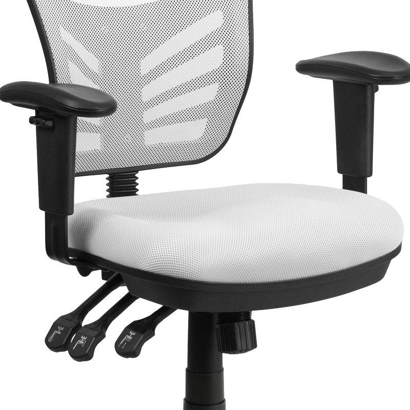 Flash Furniture Siyer Mid-Back Mesh Ergonomic Office Chair with Adjustable Arms