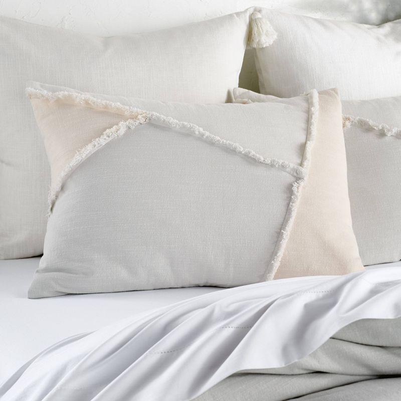 Blush and White Cotton King Comforter Set