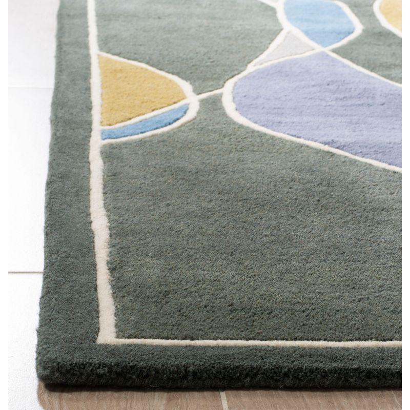 Soho SOH762 Hand Tufted Accent Contemporary Accent Rug - Grey - 2' X 3' - Safavieh.