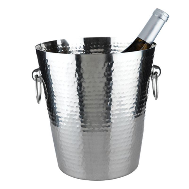 Admiral Irving Stainless Steel Hammered Ice Bucket