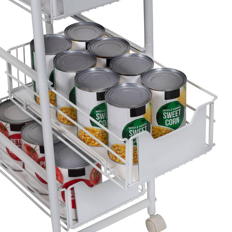 Honey Can Do 33.1'' H x 9.5'' W Utility Cart with Wheels