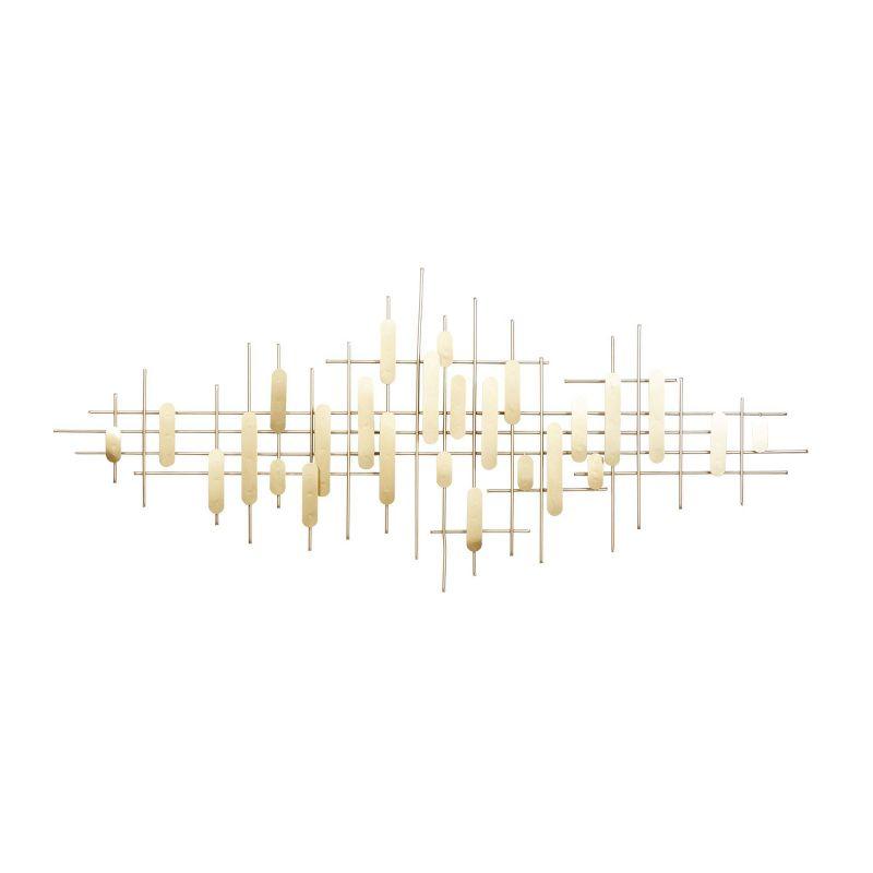 Metal Geometric Layered Geometric Home Wall Decor