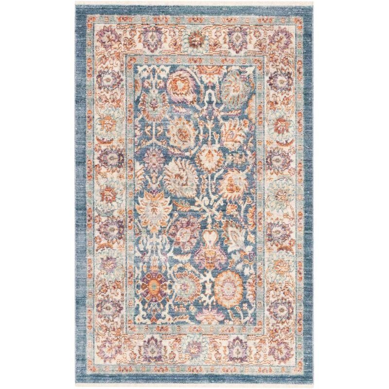 Illusion ILL710 Power Loomed Accent Rug - Blue/Creme - 3'x5' - Safavieh
