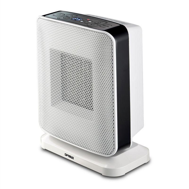 Optimus 1500 Watt 5100 BTU Electric Compact Space Heater with Adjustable Thermostat